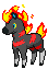Blitzle as a fire type. The flames are based off of Ponyta.